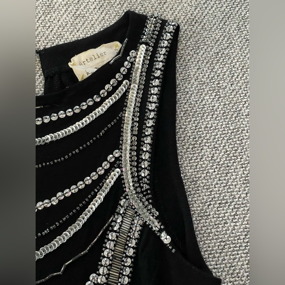 Nicole Miller Black Sleeveless Sheath Mini Dress - Picture 14 of 16